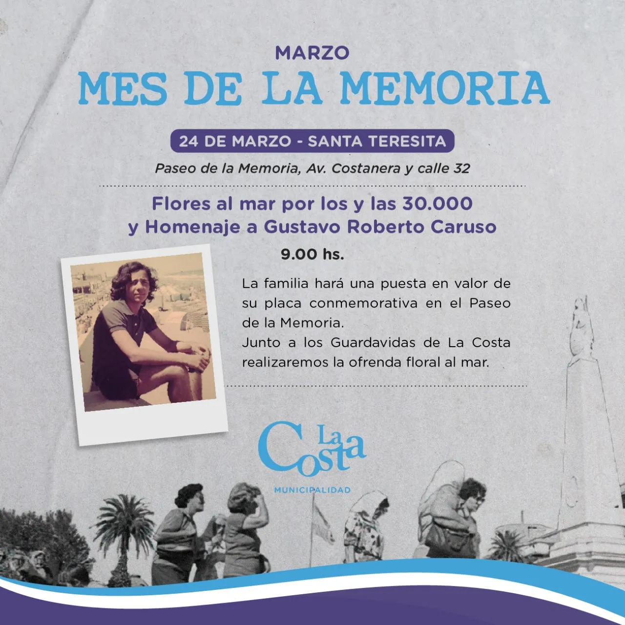 Mes de La Memoria en el Partido de La Costa: cronograma de actividades