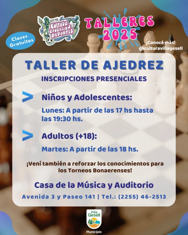 Ajedrez 2 Talleres C.Música